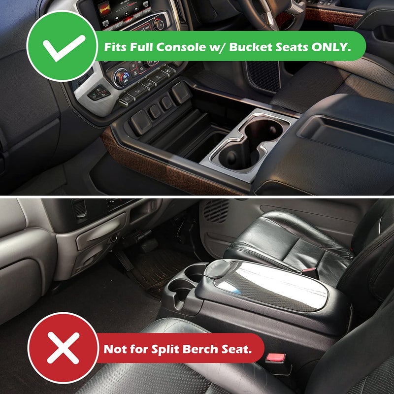 JOJOMARK Center Console Organizer Tray Compatible with 2007-2014 GMC Sierra Chevy Silverado Tahoe Yukon Suburban - Accessories Replaces 19166288 - Image 3